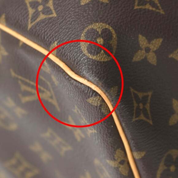 LOUIS VUITTON Authentic Brown Monogram Canvas Keepall 50 Boston Bag - Picture 6 of 16